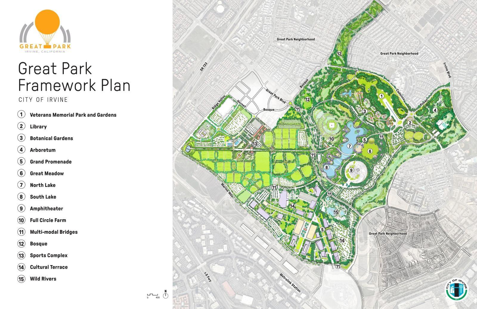 great park framework plan Great Park frame Work